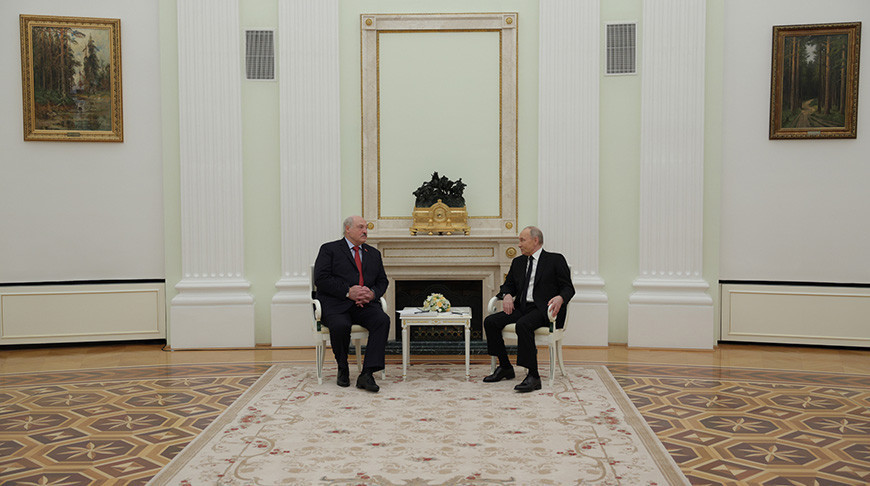Аляксандр Лукашэнка і Уладзімір Пуцін. Фота прэс-службы Прэзідэнта Расіі - БЕЛТА