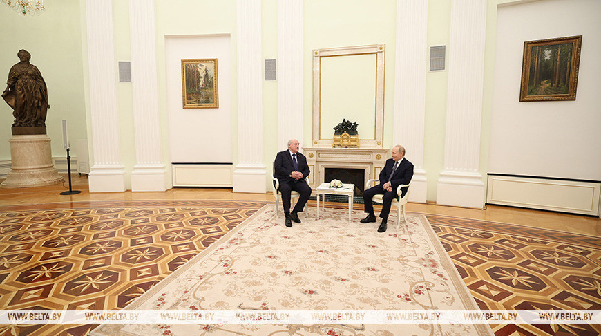 Аляксандр Лукашэнка і Уладзімір Пуцін