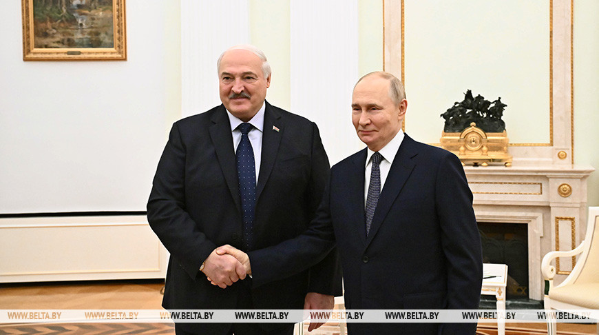 Аляксандр Лукашэнка і Уладзімір Пуцін