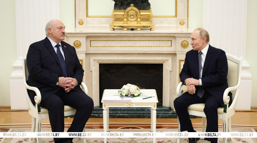 Аляксандр Лукашэнка і Уладзімір Пуцін