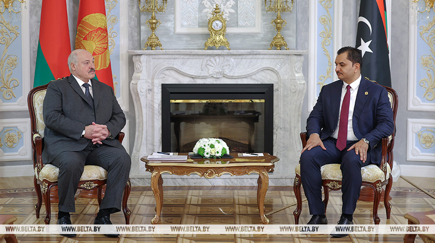 Аляксандр Лукашэнка і Садам Халіфа Хафтар