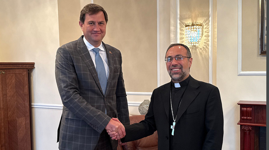 Максім Рыжанкоў і Іньяцыа Чэфаліа. Фота МЗС