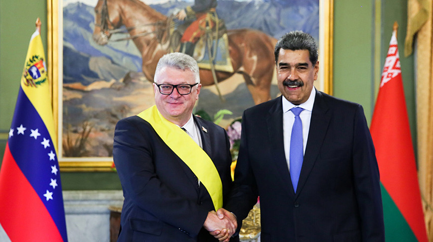 Андрэй Молчан і Нікалас Мадура. Фота МЗС