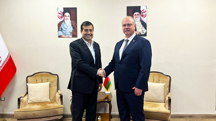 Ахмад Даньямалі і Дзмітрый Кальцоў. Фота МЗС