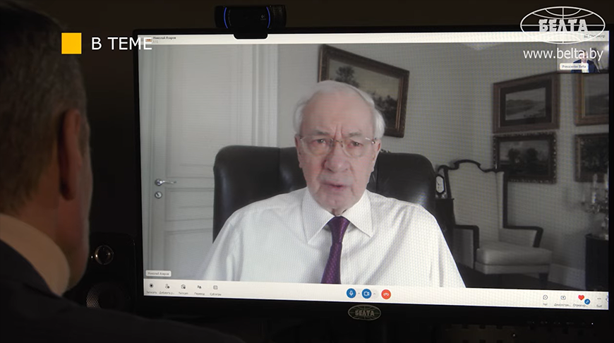 Мікалай Азараў. Скрыншот відэа БЕЛТА