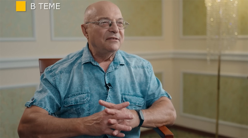 Аляксандр Алесін. Скрыншот відэа БЕЛТА