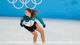 Вікторыя Сафонава ў час размінкі. Фота з архіва