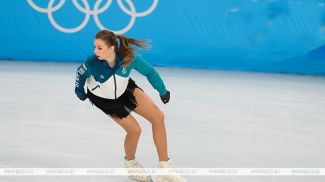 Вікторыя Сафонава ў час размінкі. Фота з архіва