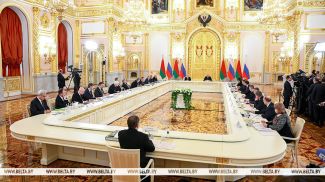 Аляксандр Лукашэнка і Уладзімір Пуцін