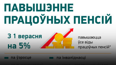 Павышэнне працоўных пенсій