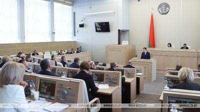 Пасяджэнне першай сесіі Савета Рэспублікі Нацыянальнага сходу адбылося ў Мінску  
