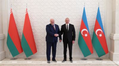 Сустрэча Лукашэнкі і Аліева праходзіць у Палацы Прэзідэнта Азербайджана