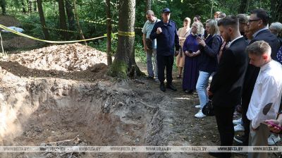 Магіляўчане наведалі месца пахавання мірных грамадзян часоў ВАВ