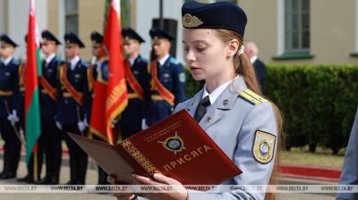 Маладыя супрацоўнікі СК прынялі прысягу ў сваё прафесійнае свята