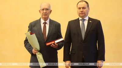 Галоўчанка ўручыў дзяржузнагароды прадстаўнікам розных сфер, у тым ліку супрацоўнікам БЕЛТА