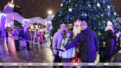 Святкаванне Новага года ў Мінску  