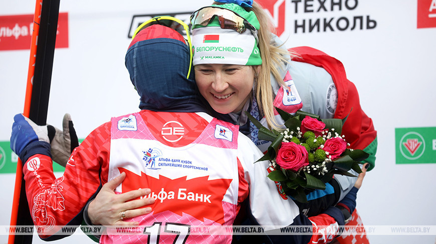 Смольская стала другой у гонцы праследавання на Кубку мацнейшых спартсменаў