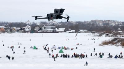 На Фацінскім заліве ратавальнікі кантралююць абстаноўку з дапамогай квадракоптараў