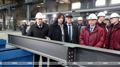 Качанава азнаёмілася з вытворчасцю металаканструкцый у Наваполацку