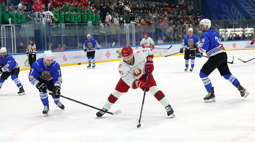 Хакейная каманда Прэзідэнта выйграла першы матч фінальнай серыі РХЛ