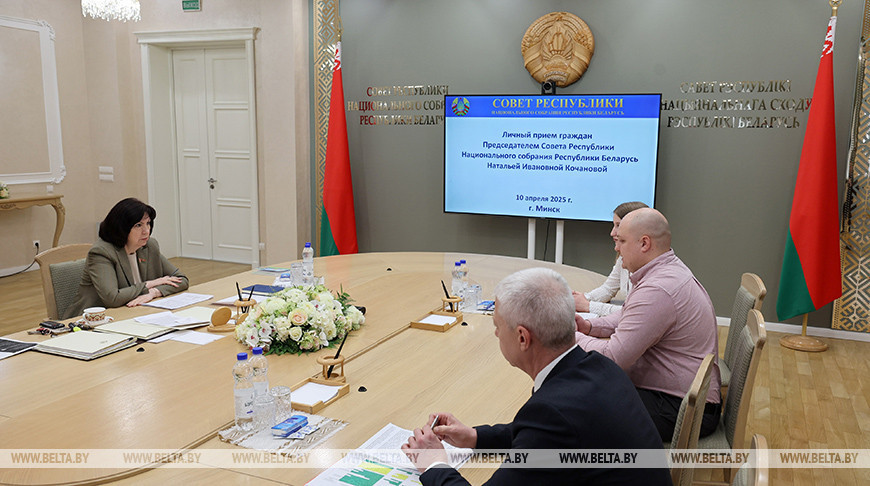 Качанава праводзіць асабісты прыём грамадзян