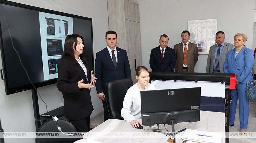 Абноўлены цэнтр кампетэнцый адкрылі ў каледжы бытавога абслугоўвання ў Гомелі