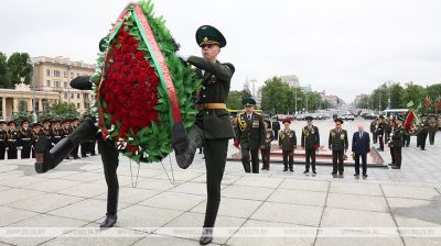 Жыццё - за абарону граніцы. У Мінску ўшанавалі памяць пагранічнікаў, якія загінулі ў гады ВАВ