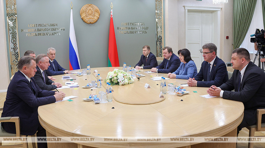 Сустрэча з дэлегацыяй Санкт-Пецярбурга прайшла ў Савеце Рэспублікі