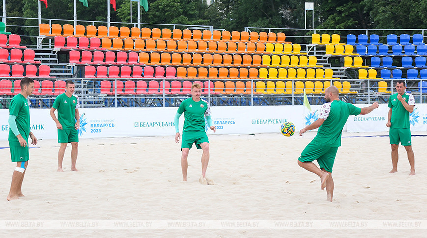 Зборная Беларусі па пляжным футболе пачала падрыхтоўку да старту ў Еўралізе