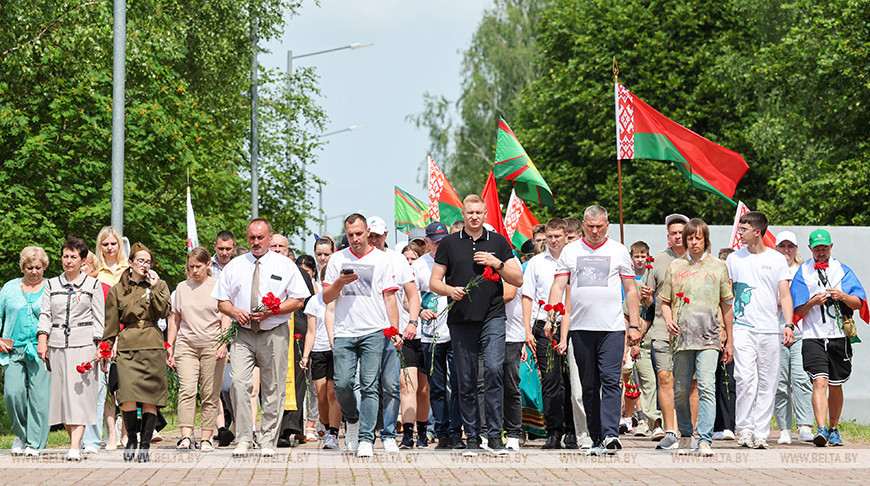 Сумесны беларуска-расійскі "Марш Перамогі" прыбыў у Дубровенскі раён