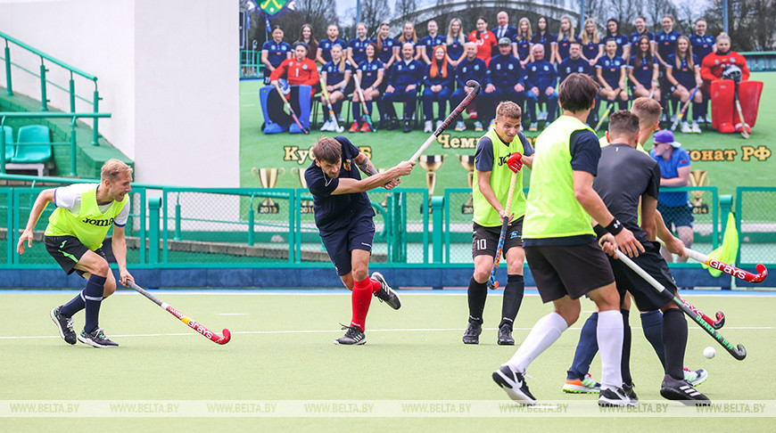 Зборная Беларусі па хакеі на траве рыхтуецца да Кубка мацнейшых спартсменаў