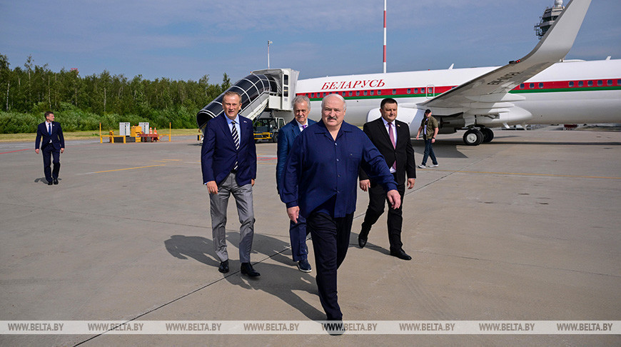 Лукашэнка прыбыў з рабочым візітам у Расію