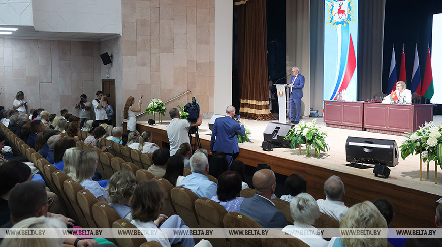 Завяршаецца работа IV З'езда малых гарадоў паміж Гродзенскай і Ніжагародскай абласцямі