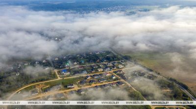Туманная раніца над Гроднам