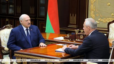 Лукашэнка прыняў з дакладам Сергяенку
