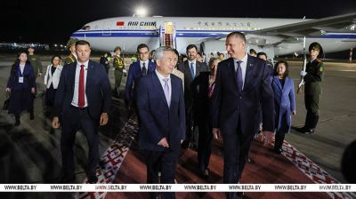 Член Пастаяннага камітэта Палітбюро ЦК КПК прыбыў у Беларусь з візітам