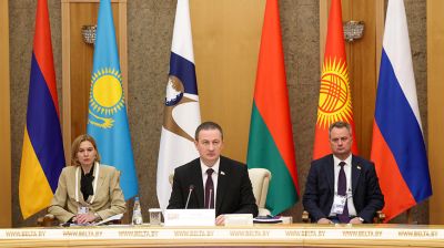 Пасяджэнне Еўразійскага міжурадавага савета праходзіць у Мінску