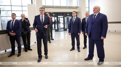 Лукашэнка ў Мінску даў старт рабоце Цэнтра тэхнічнай творчасці дзяцей і моладзі