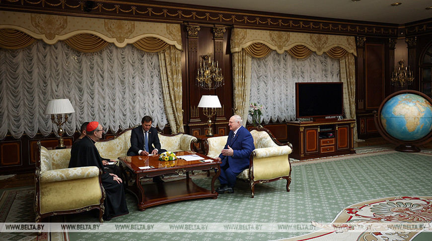 Лукашэнка і спецпасланнік Папы Рымскага Гуджэроці пацвердзілі важнасць дыялогу для ўзаемаразумення ў свеце