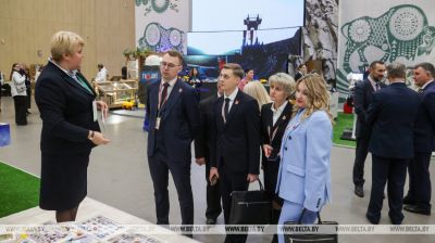 Дэлегаты УНС з розных рэгіёнаў краіны наведалі выстаўку "Мая Беларусь"