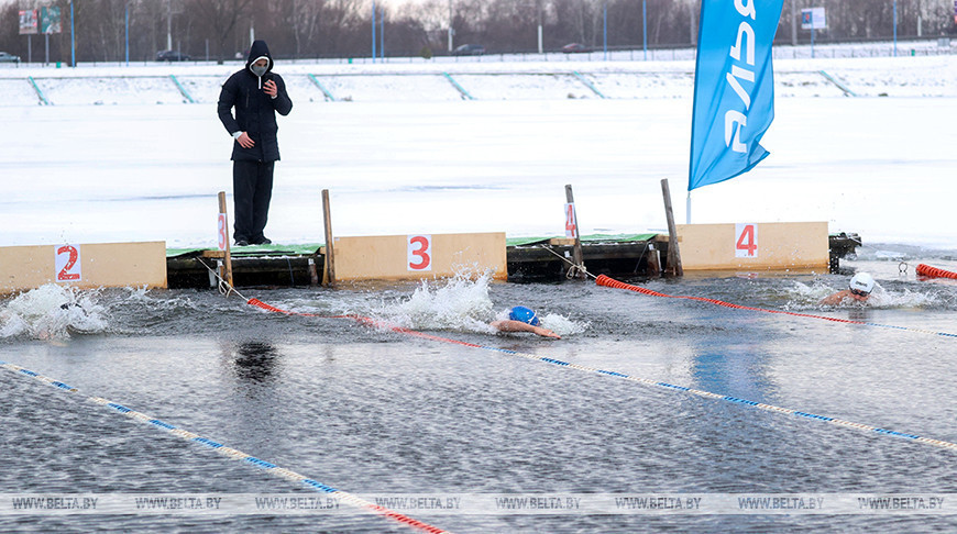 Спаборніцтвы па зімовым плаваннні прайшлі ў Брэсце  