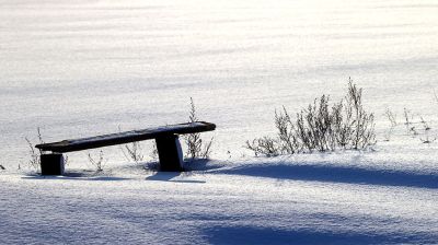 Снежны зімовы дзень у Гомельскім раёне