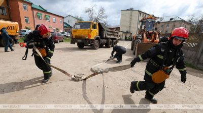 Для максімальнай гатоўнасці. У Віцебску праходзяць комплексныя вучэнні гарадскога звяна тэрытарыяльнай падсістэмы ДСНС