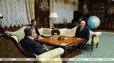 Лукашэнка правёў перагаворы з міністрам замежных спраў Расіі