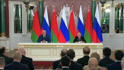 Лукашэнка і Пуцін задаволены рэалізацыяй саюзных планаў у эканоміцы 